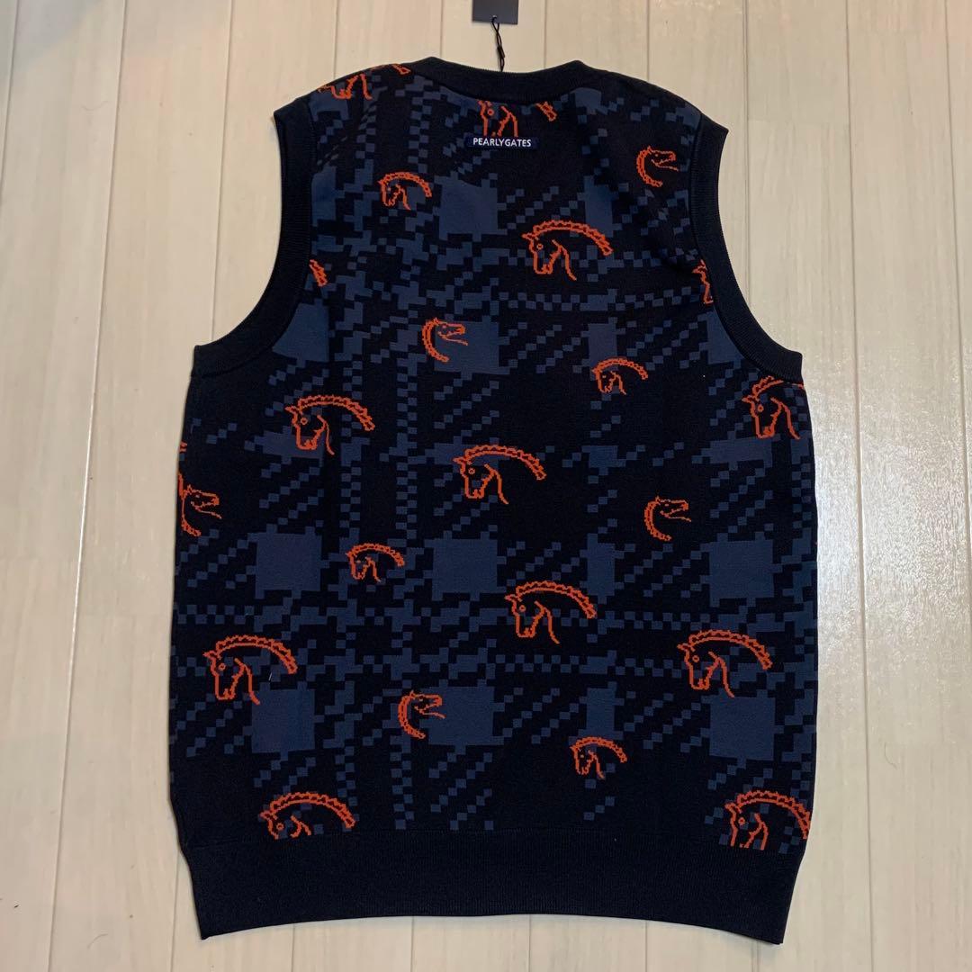 新品■30,800円【パーリーゲイツ 】5/L メンズ　ベスト　ゴルフウェア