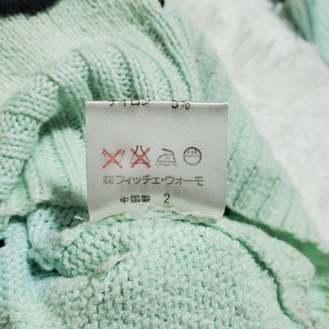 希少✨ficce　フィッチェ　ハンドニット　セーター　花柄　果物　野菜　柄