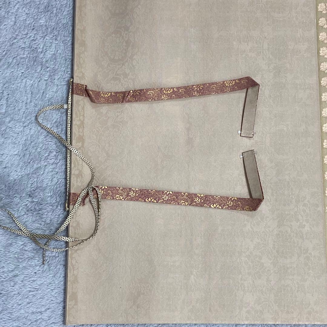 掛軸　三輪良平作　立雛　桃の節句　共箱　落款有　二重箱入