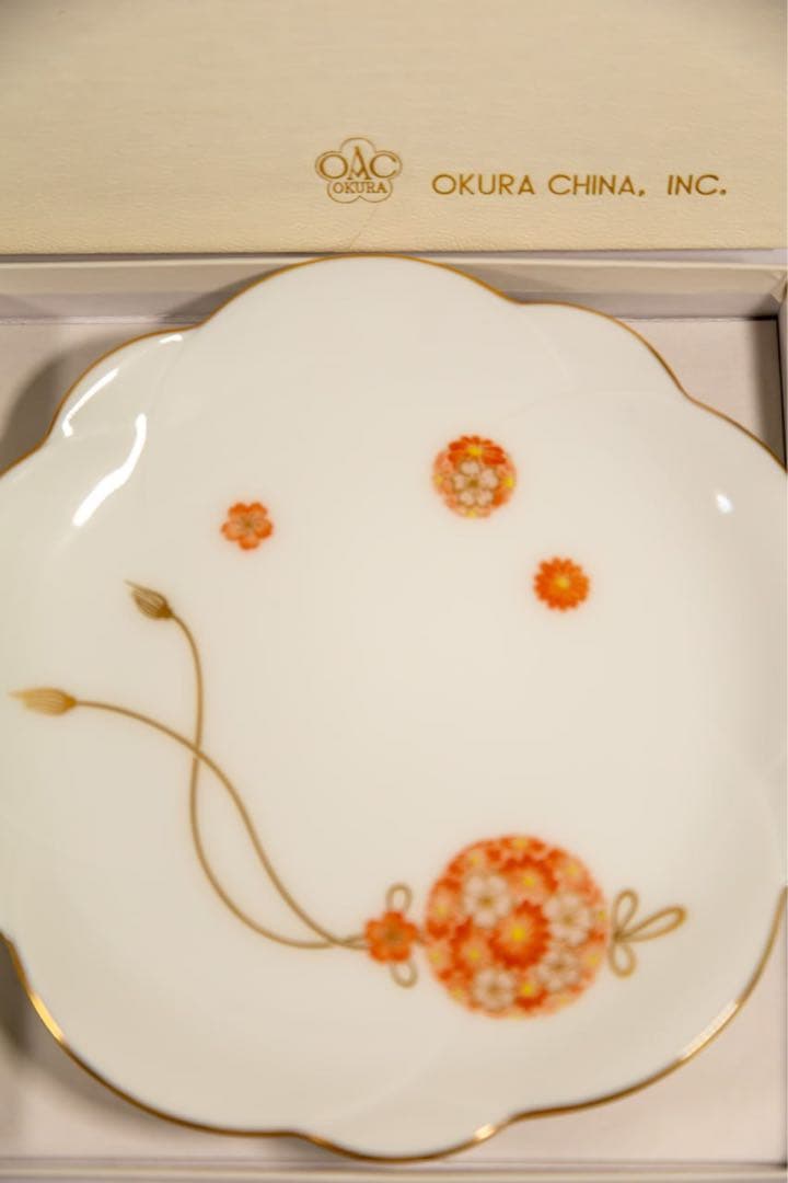 【はなさま専用】 大倉陶園 桜文様 金彩 プレート 箱付 未使用品 高級磁器