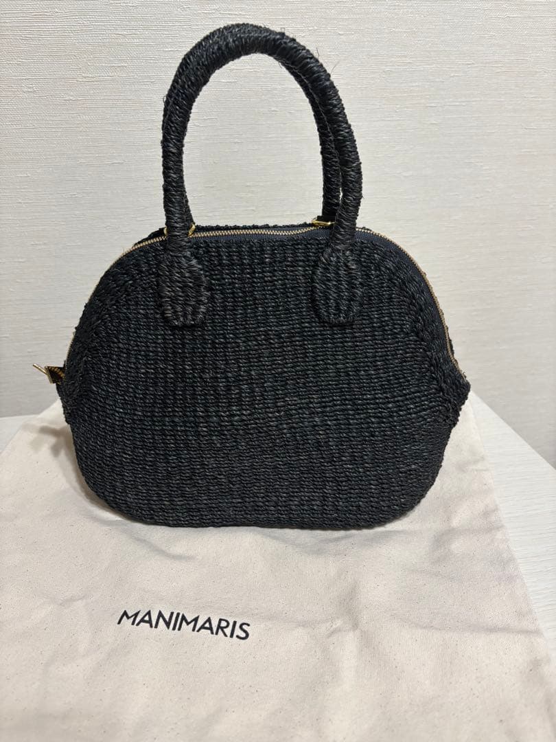 MANIMARIS 黒 かごバッグ　1週間のみ価格