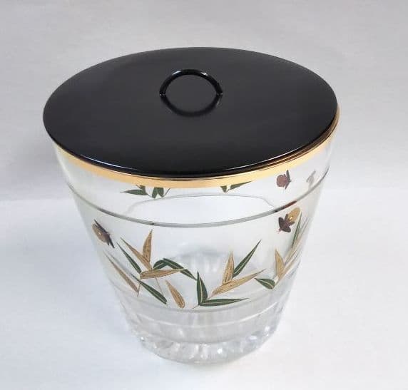 茶道具 硝子 ガラス 末広 水指 関吉昭 蛍蒔絵 吉田華正 新品