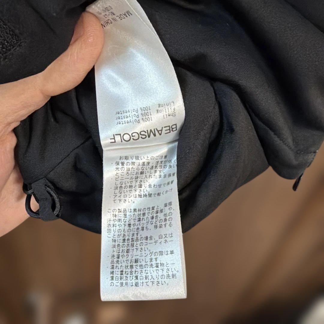 【美品】BEAMS GOLFショートスリーブジャケット 中綿　半袖　ベスト　防寒