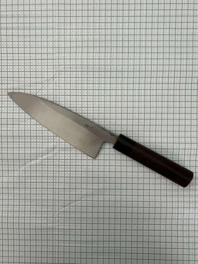 包丁 出刃包丁 180mm 紫檀丸柄 安来鋼青紙２号 出刃