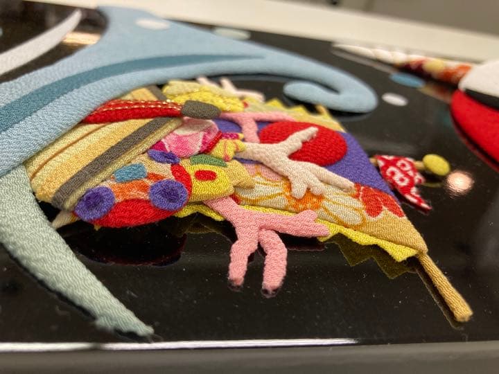 お正月飾り　縁起物　鶴亀　壁飾り