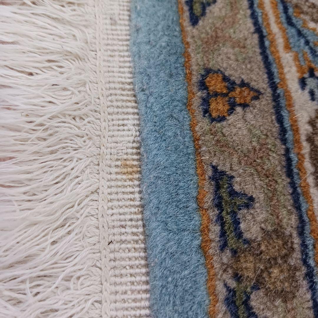 Y3135 高級トルコ絨毯 ウール 手織り 160×93㎝ 小花柄