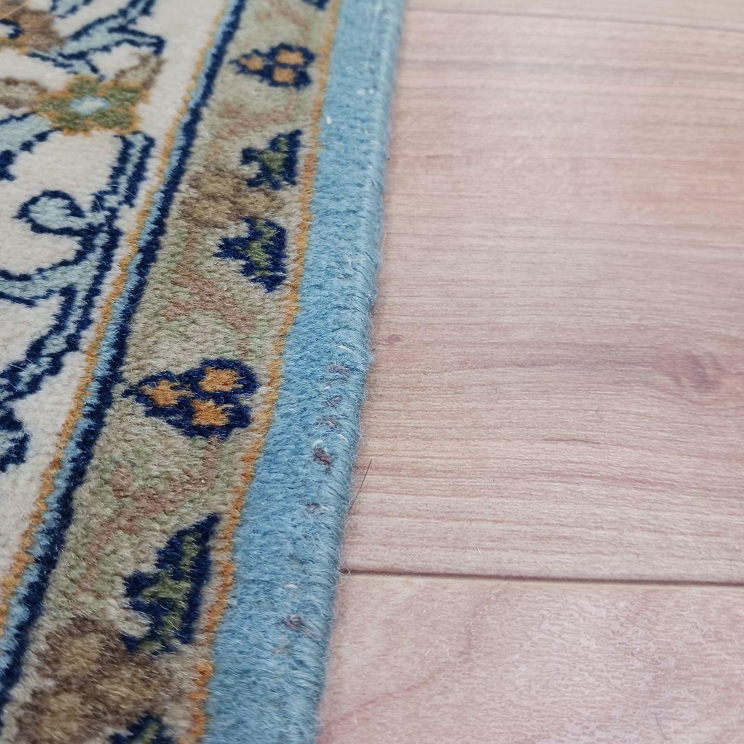 Y3135 高級トルコ絨毯 ウール 手織り 160×93㎝ 小花柄