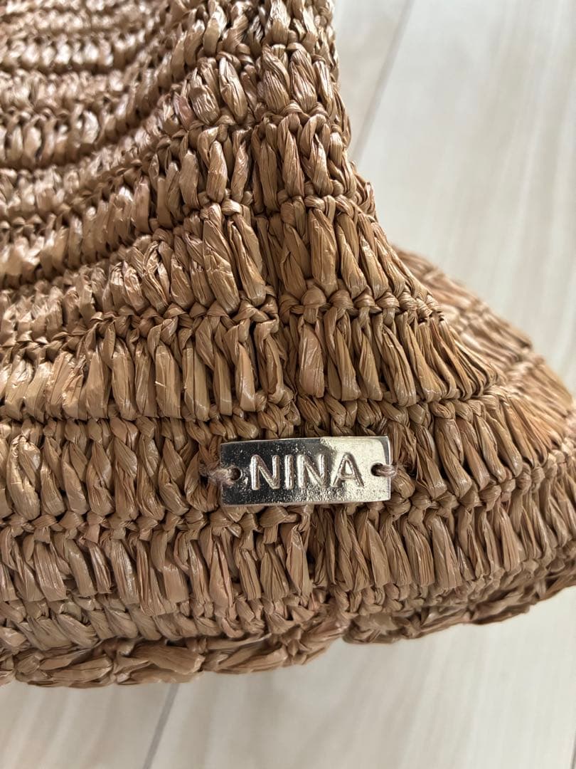 雑誌掲載　NINA BAGS ラフィアトートバッグ　レギュラー