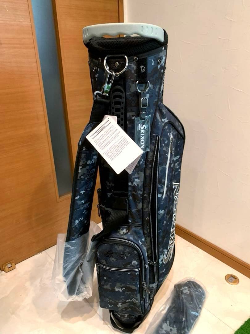 新品未使用　ダンロップ　スリクソン　軽量　スタンド　キャディバッグ　カモフラ