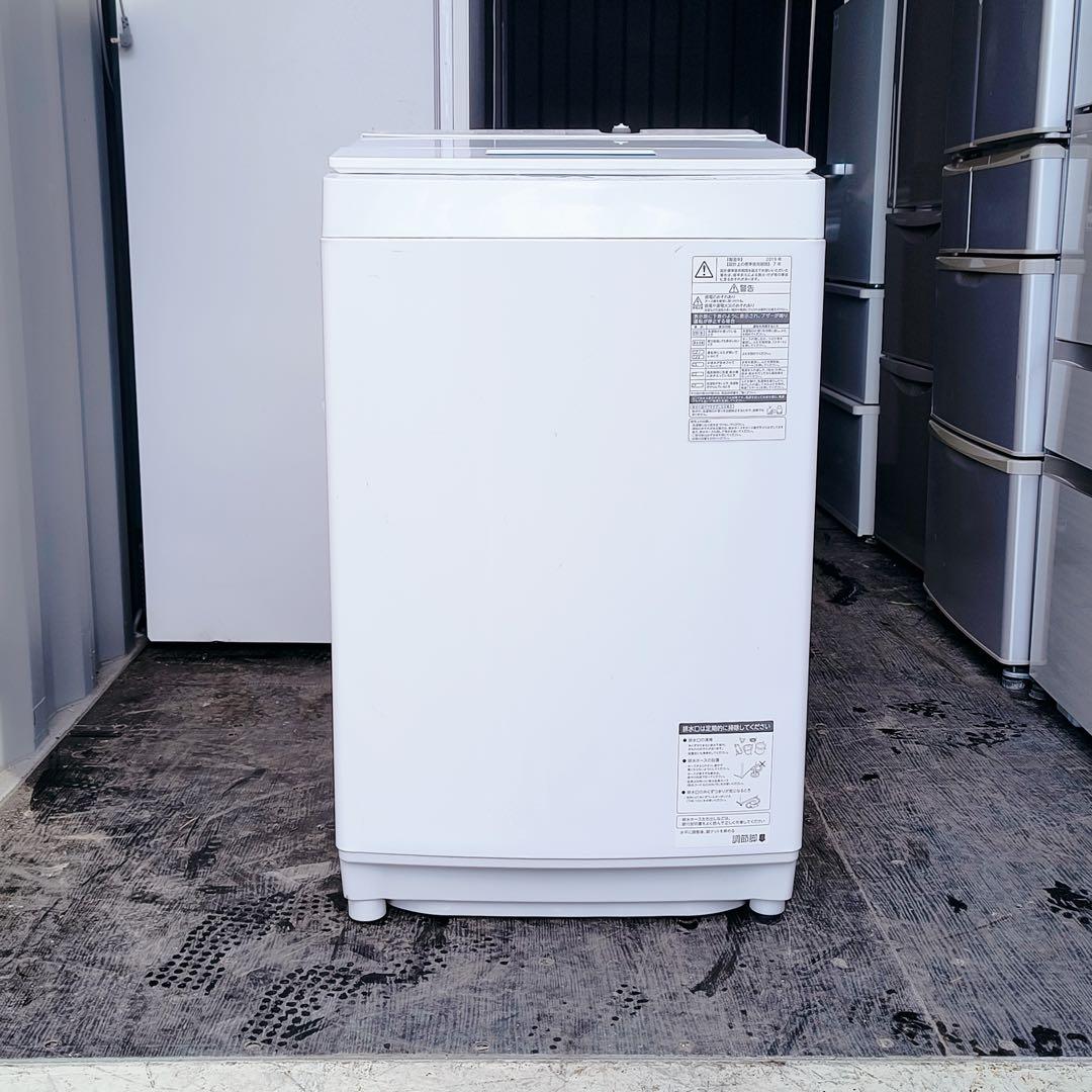運搬取付無料！純正TOSHIBA清潔ホワイト洗濯機！洗浄力はピカー！完動品超美品