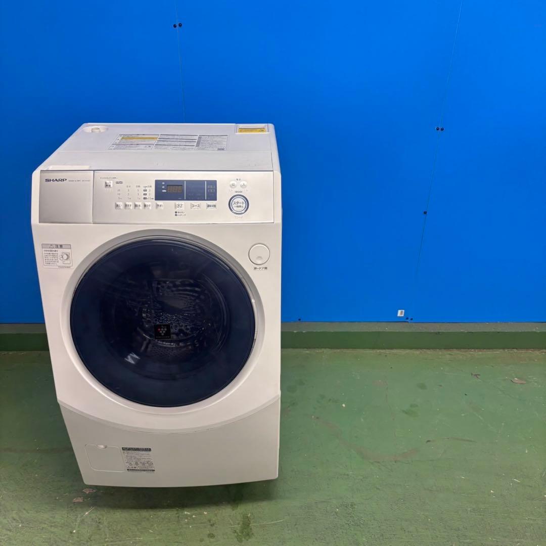 595 SHARP 半年保証付　ドラム式洗濯機　左開き　10kg 6kg 極美品