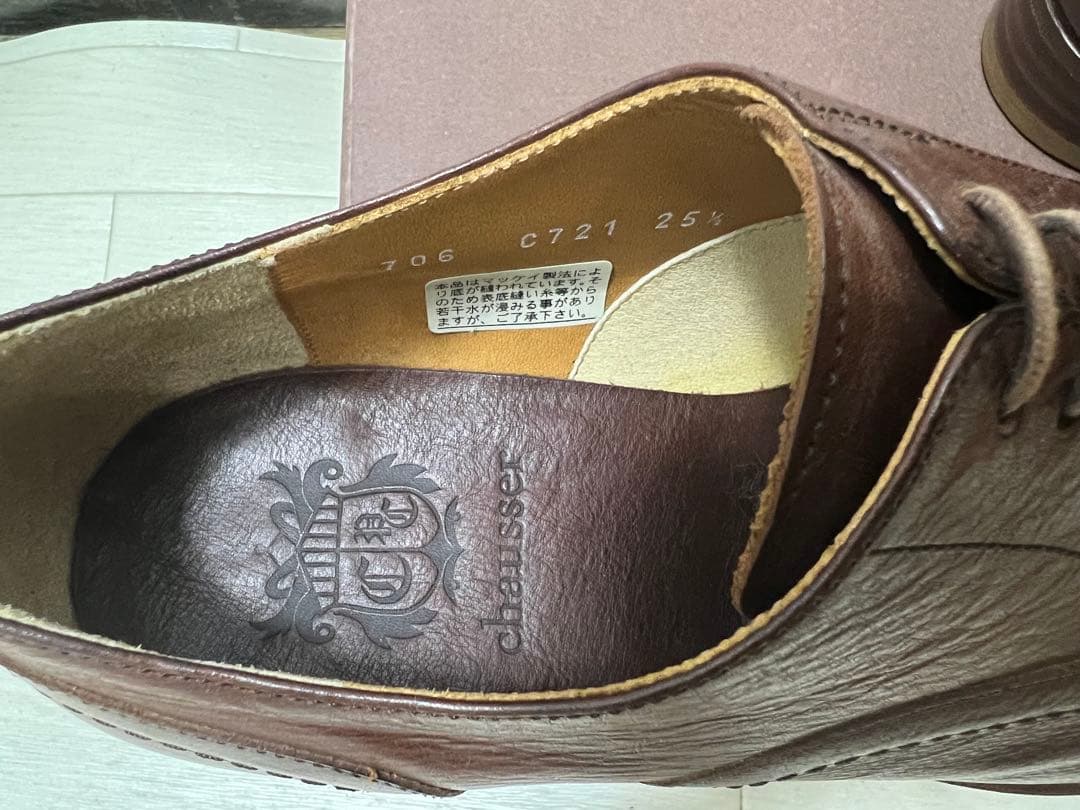 【未使用箱付き 】chausser キャップトゥ レースアップシューズC-721