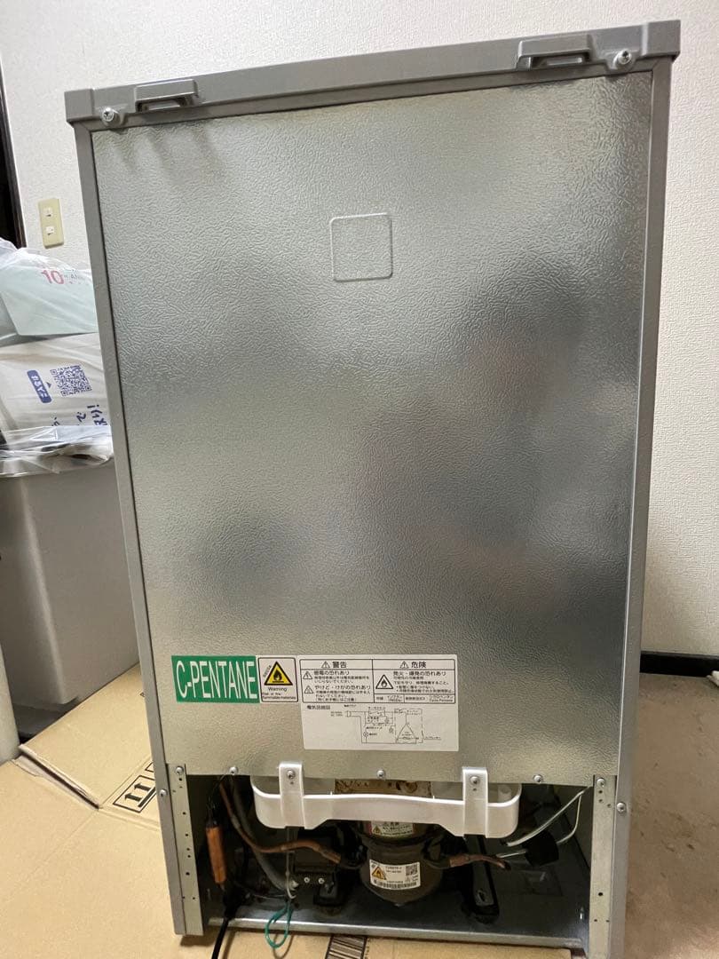 ステンレススチール冷蔵庫 上段冷蔵室 下段冷凍室