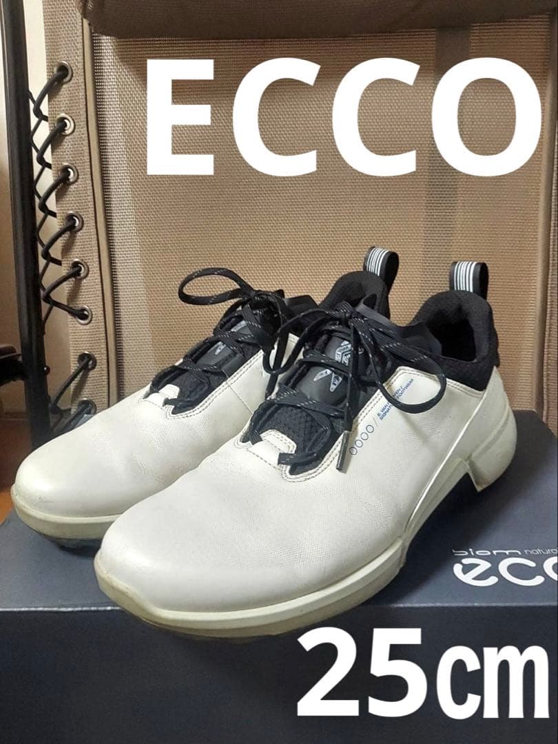 ECCO ゴルフシューズ ホワイト　40サイズ