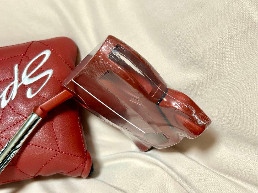 新品 スパイダーRed パター スモールスラント 34インチ カバー付き