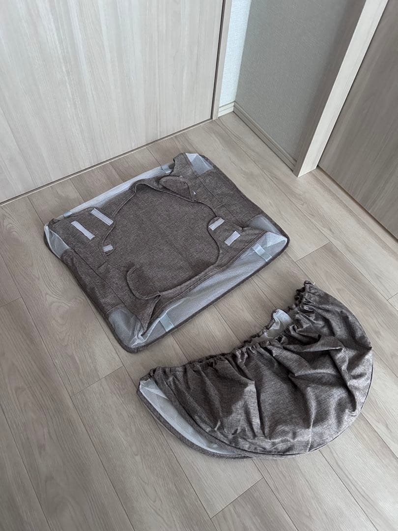 ZOOBLYベビーベッド 折りたたみ式 ベージュ