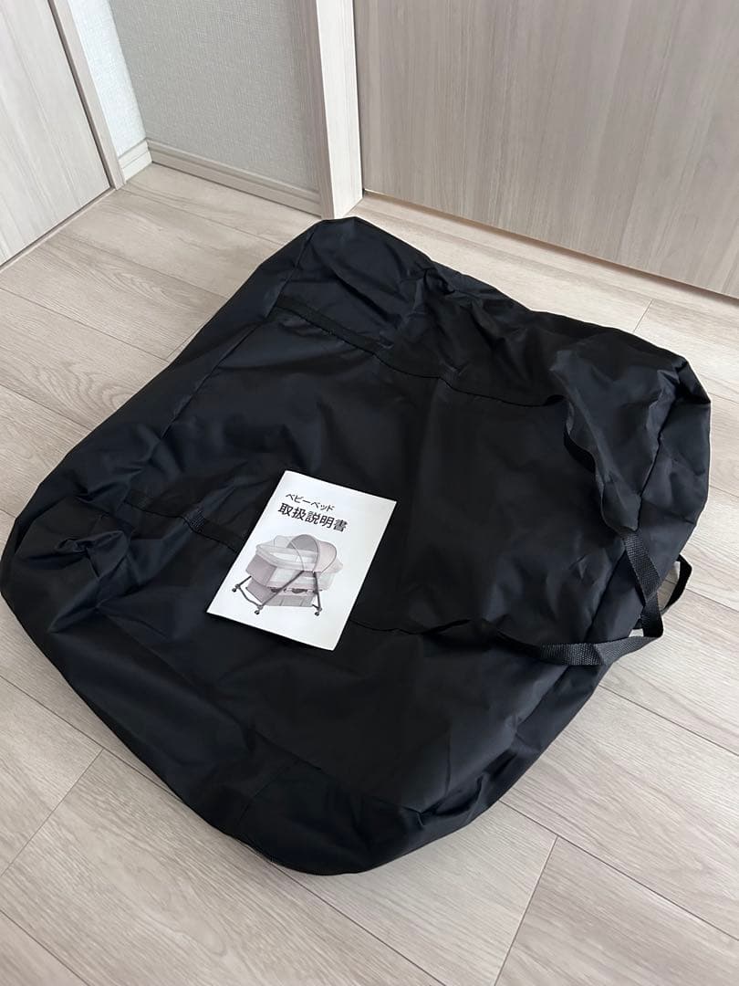 ZOOBLYベビーベッド 折りたたみ式 ベージュ