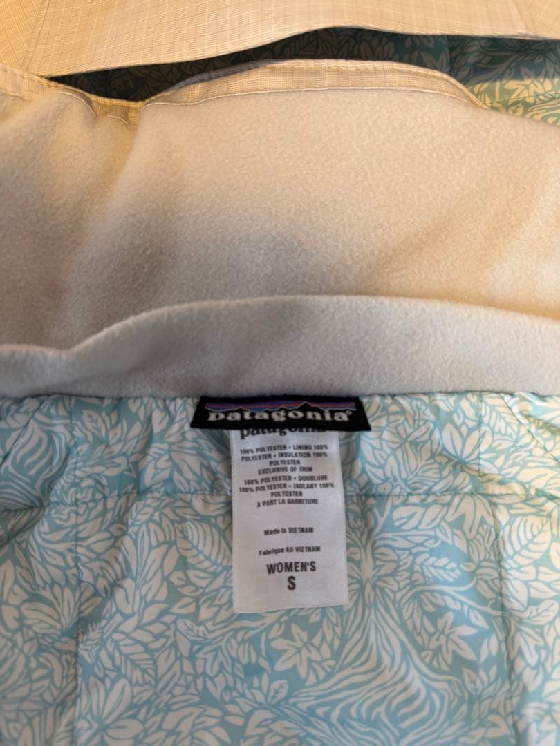 patagonia 女性用スキーウェア 上下セットチェック柄