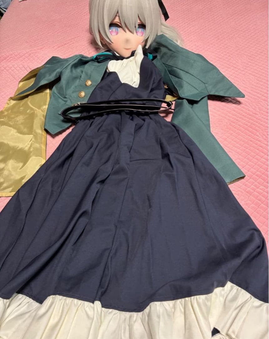 Round08　全頭面　鍵つき 衣装付　 ホタル コスプレ　マスク