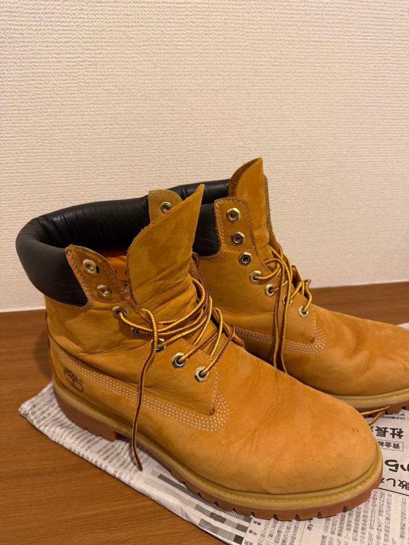 timberland 10061プレミアムブーツ 6インチイエローブーツ 9W