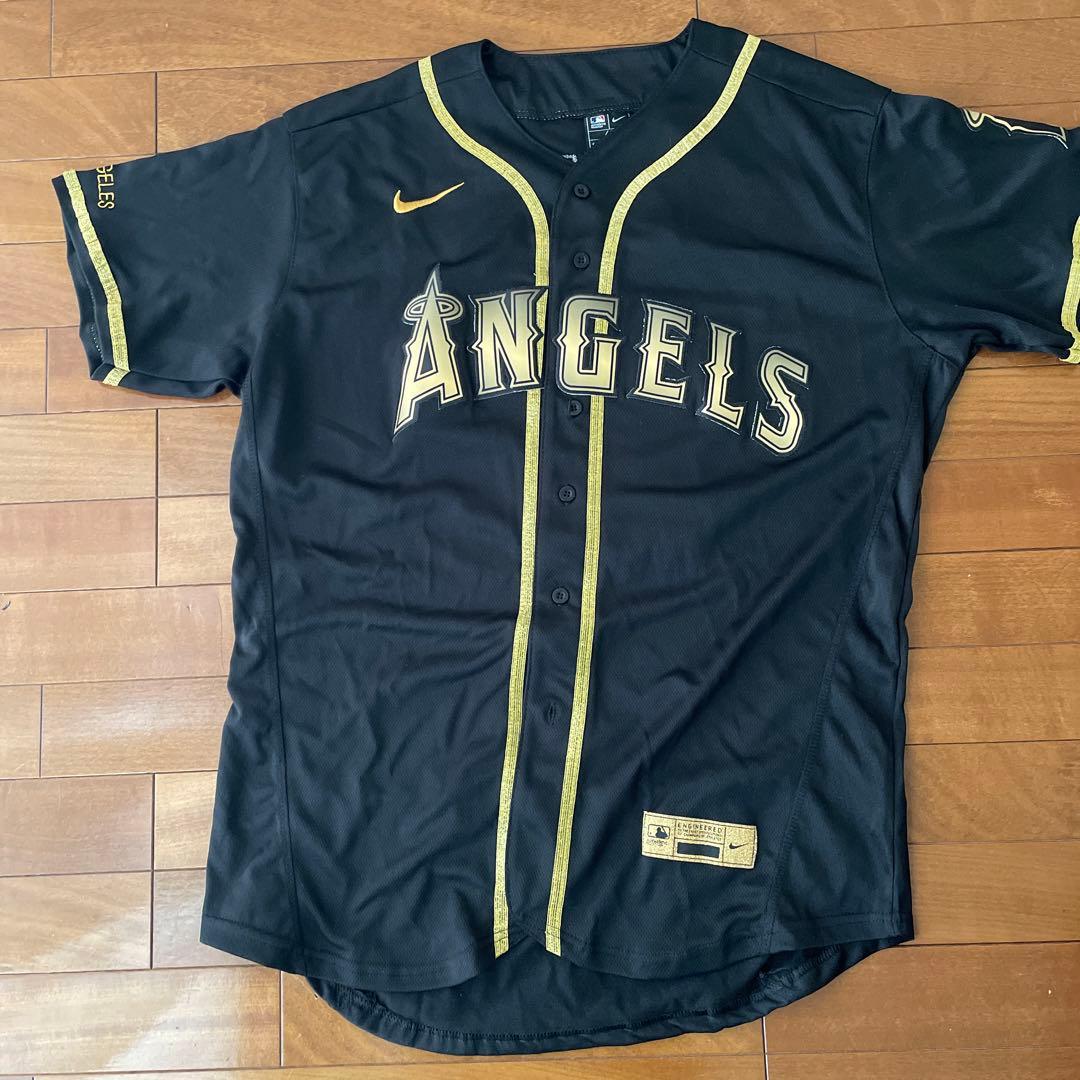 大谷翔平　エンゼルス　ユニフォーム　ゴールド