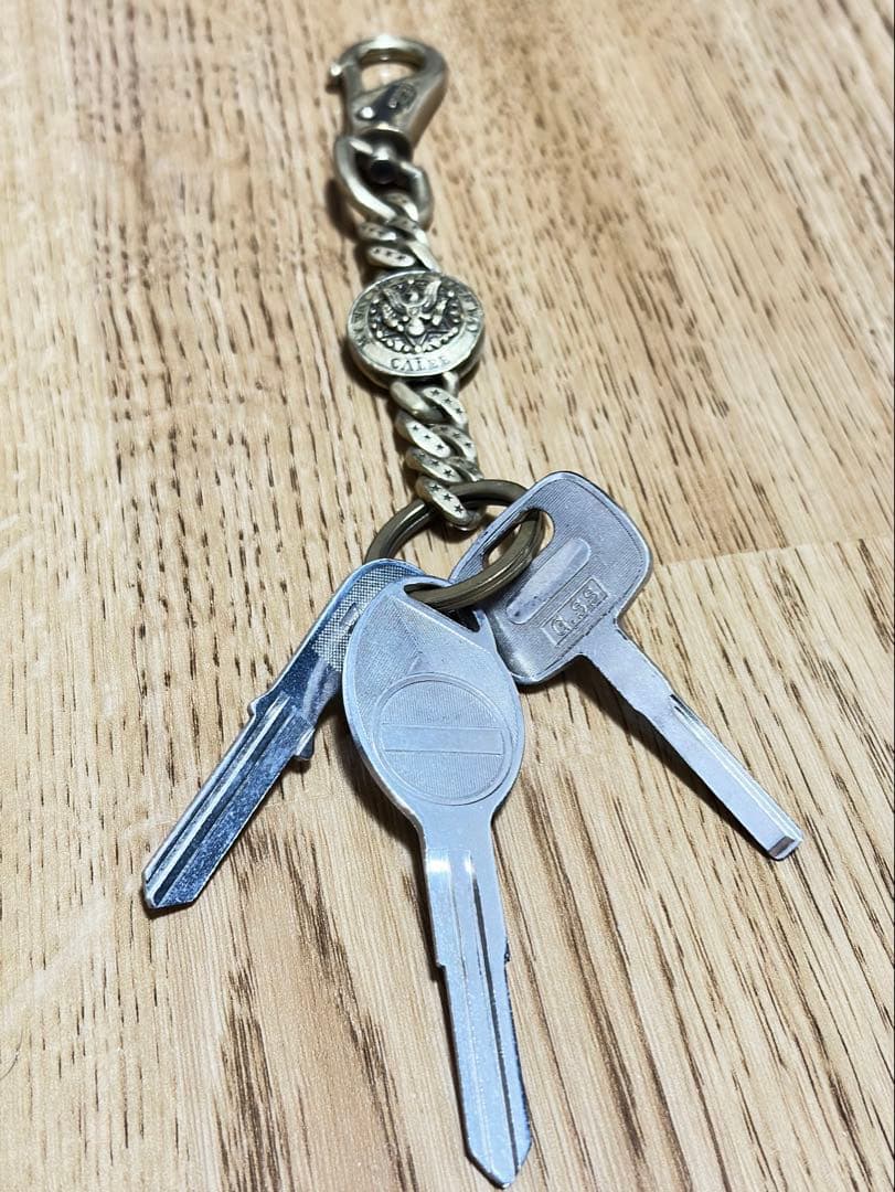 CALEE キーリング コンチョ 真鍮