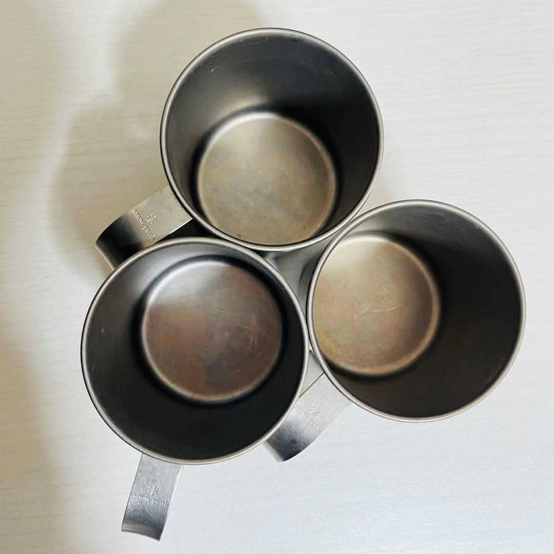 【3個セット✨レア】 peak 廃盤品 固定ハンドル　チタンマグ 220