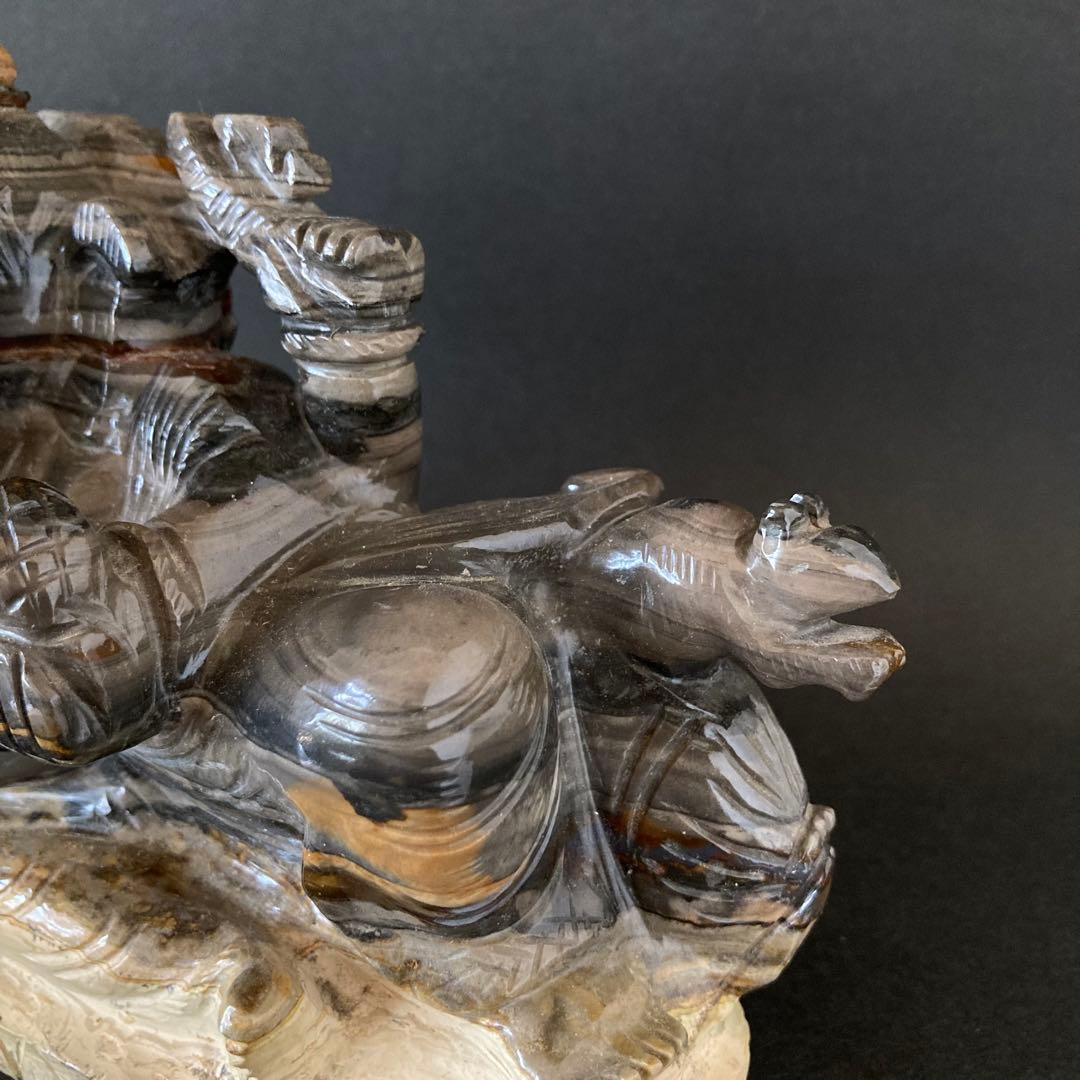 天然石　ガネーシャ　ゼブラジャスパー