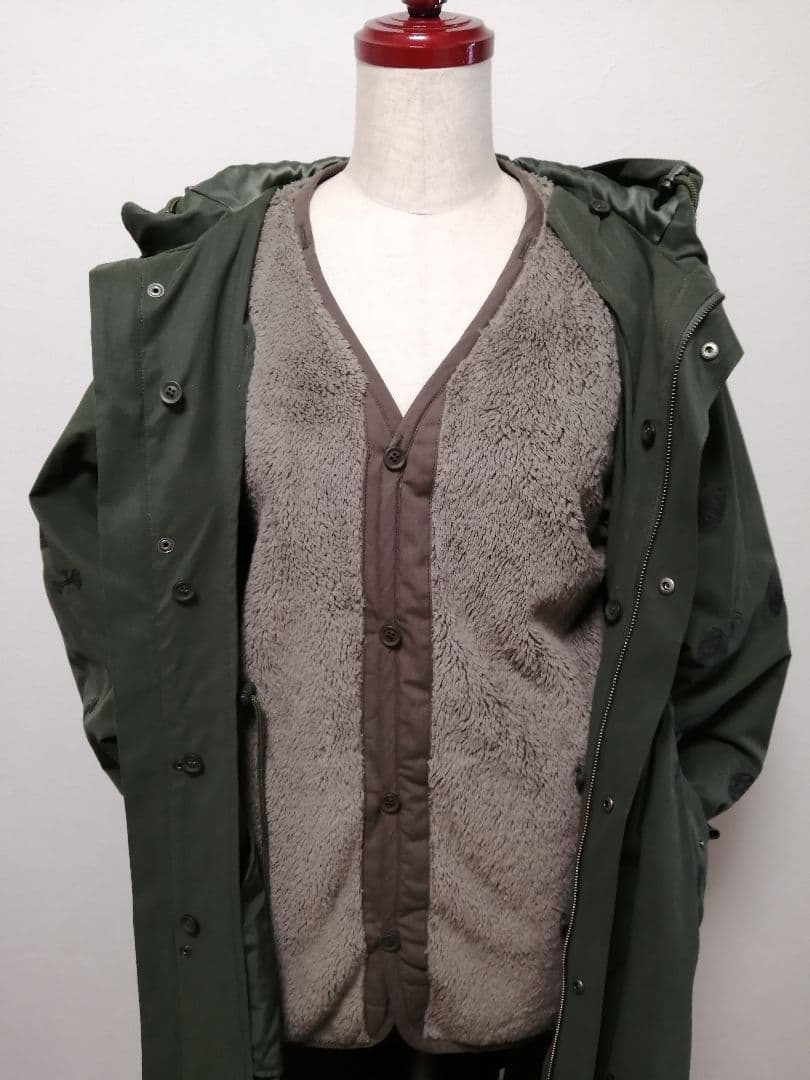 スーパーハッカ　刺繍モッズコート