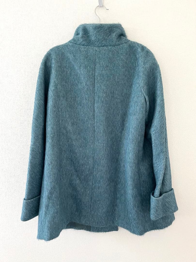 【美品】レリアン　Leilian ハーフコート　アルパカ　ウール　　サイズ11