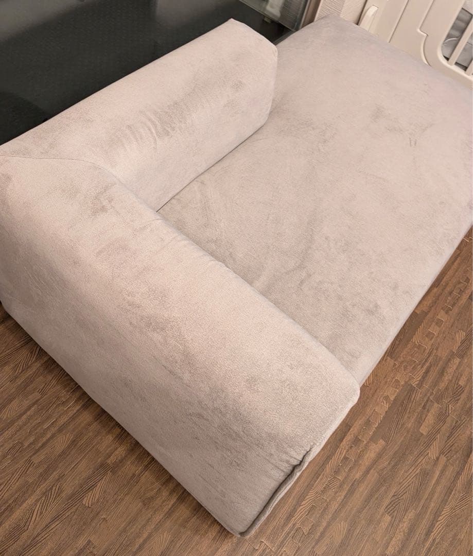 Francfranc メーネ カウチ R ライトグレー (W810)