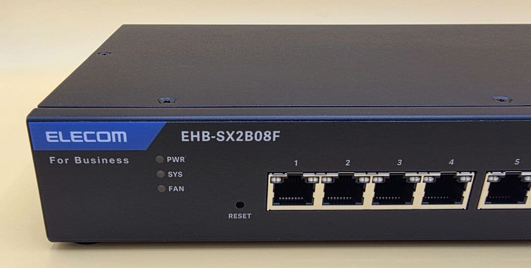 ELECOM 10G対応 L2スマートスイッチ EHB-SX2B08F ②