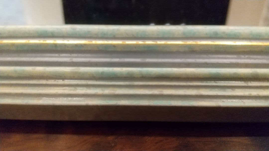 【最終価格】イタリア製　ミラー　姿見　壁掛け　アンティーク　八角