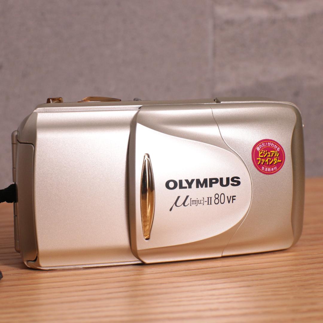 美品 OLYMPUS μ [mju:] II 80 VF 動作確認済 リモコン付