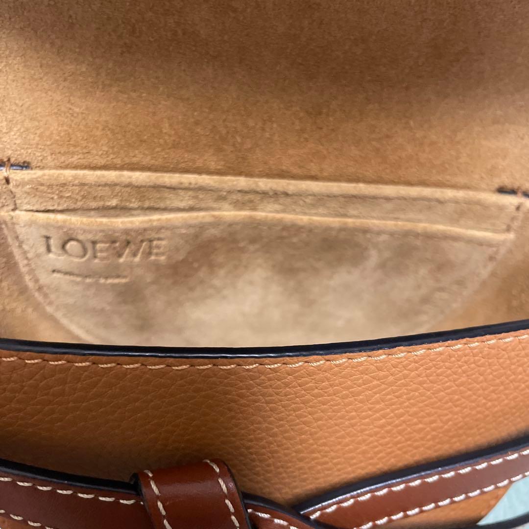 ロエベ　LOEWE ゲート　ミニ　ショルダーバッグ　ブラウン　保存袋つき