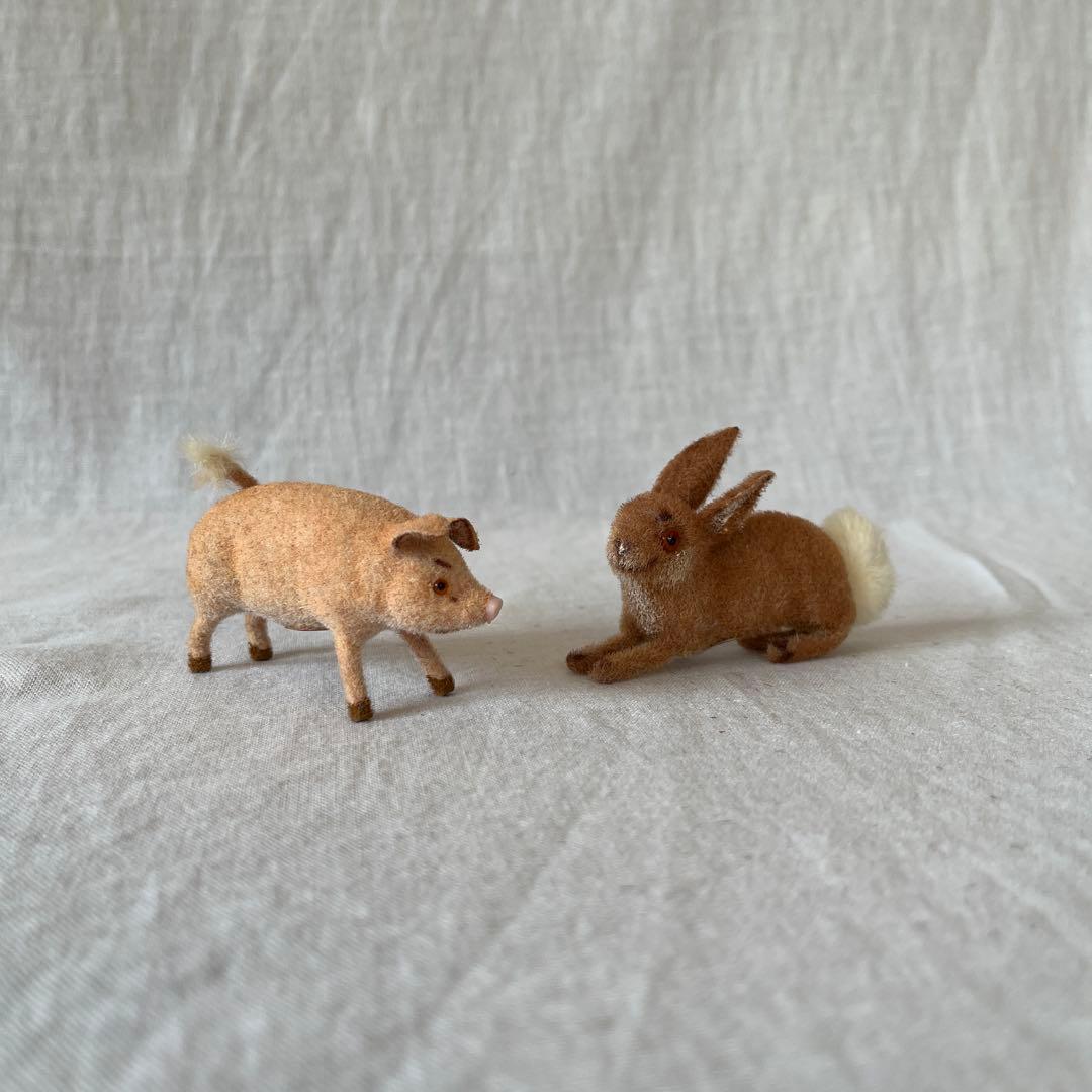 アンティーク うさぎ　Kunstlerschutz ワグナー　西ドイツ