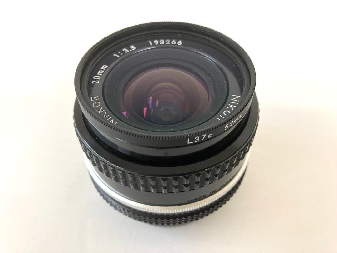 Nikon FE ブラック／20mm F3.5レンズ付 分売可