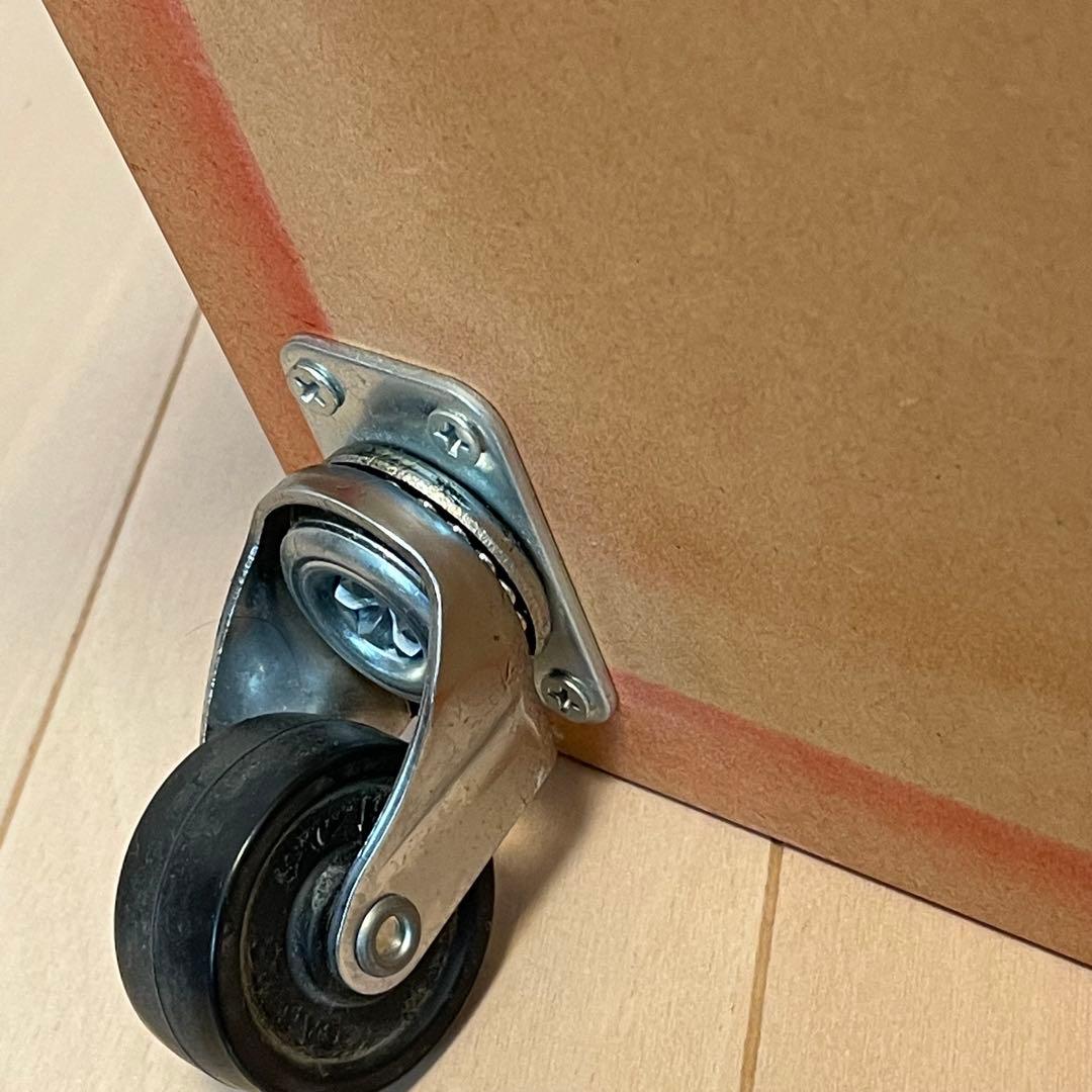 木製収納ロボ ロビット レッド 収納家具キャスター付き