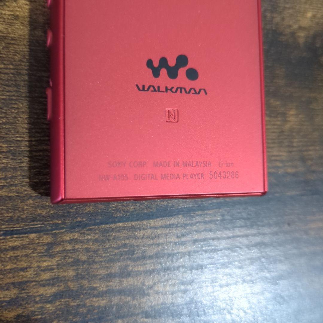 ウォークマン　SONY NW-A105 デジタルオーディオプレーヤー レッド