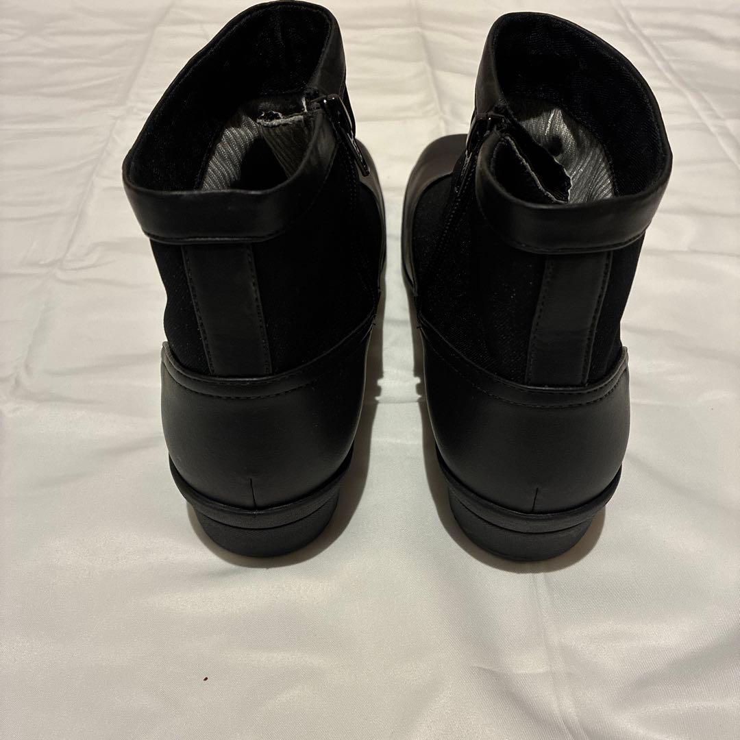 アシックス　ペダラ　ゴアテックス　ブラックレザーショートブーツ２４㎝