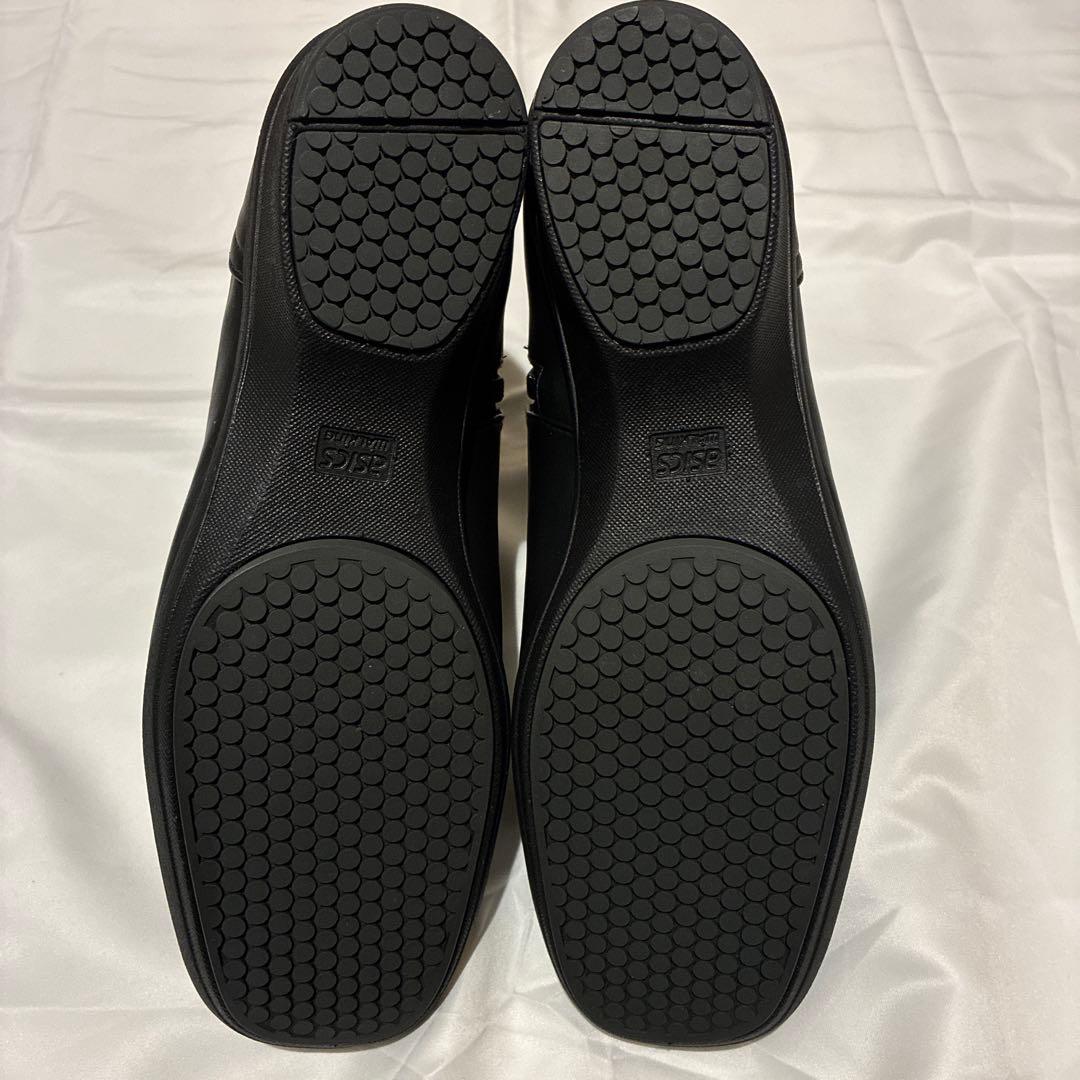 アシックス　ペダラ　ゴアテックス　ブラックレザーショートブーツ２４㎝