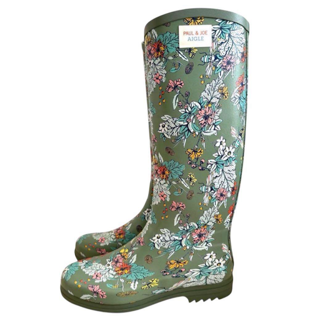 PAUL & JOE ♡ AIGLE ASARINE 花柄レインブーツ 【美品】