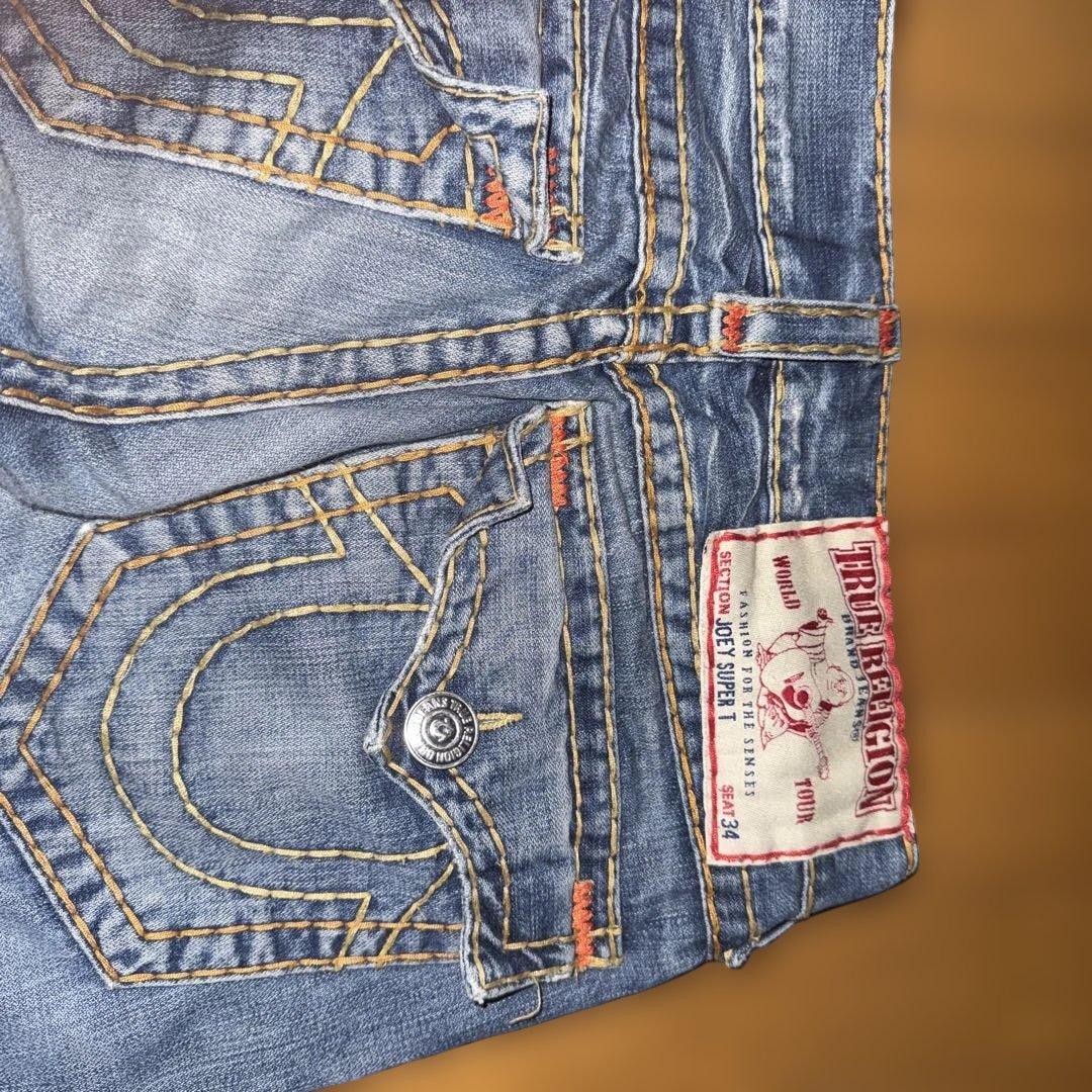 希少 Ture Religion デニム JOEY SUPER T 太ステッチ