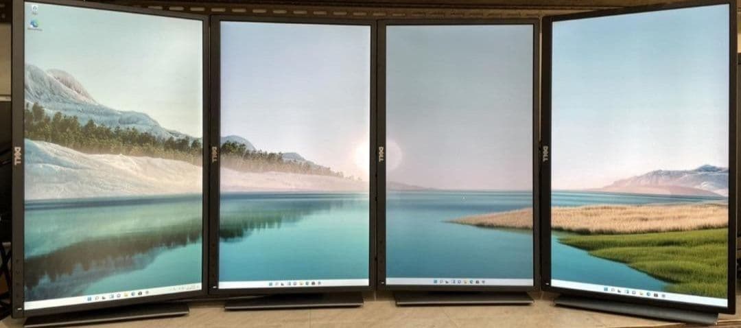 【４台セット】DELL P2217H HDMI 21.5インチ 回転 高さ調節