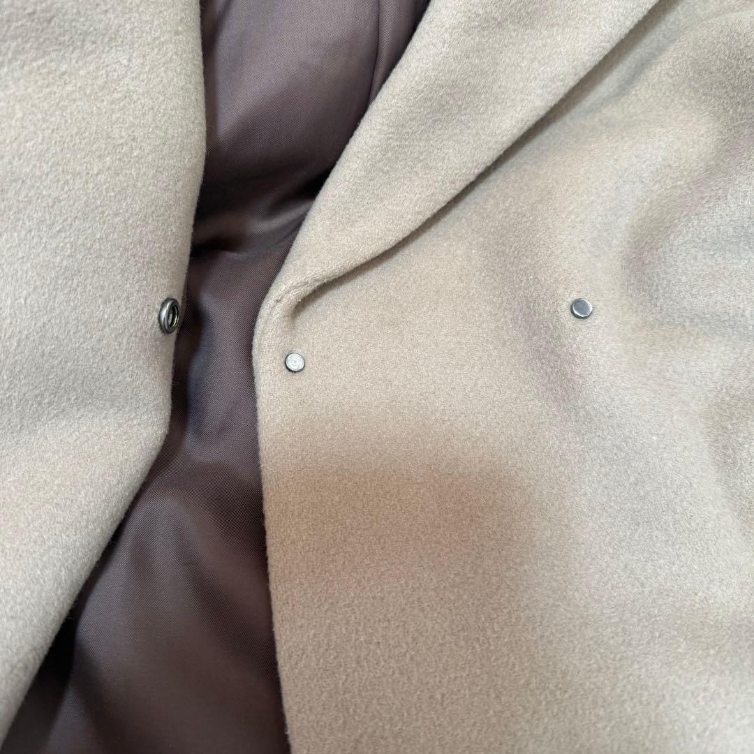 IENAイエナ　イタリア製MANTECOボリュームコート　薄ベージュ　38