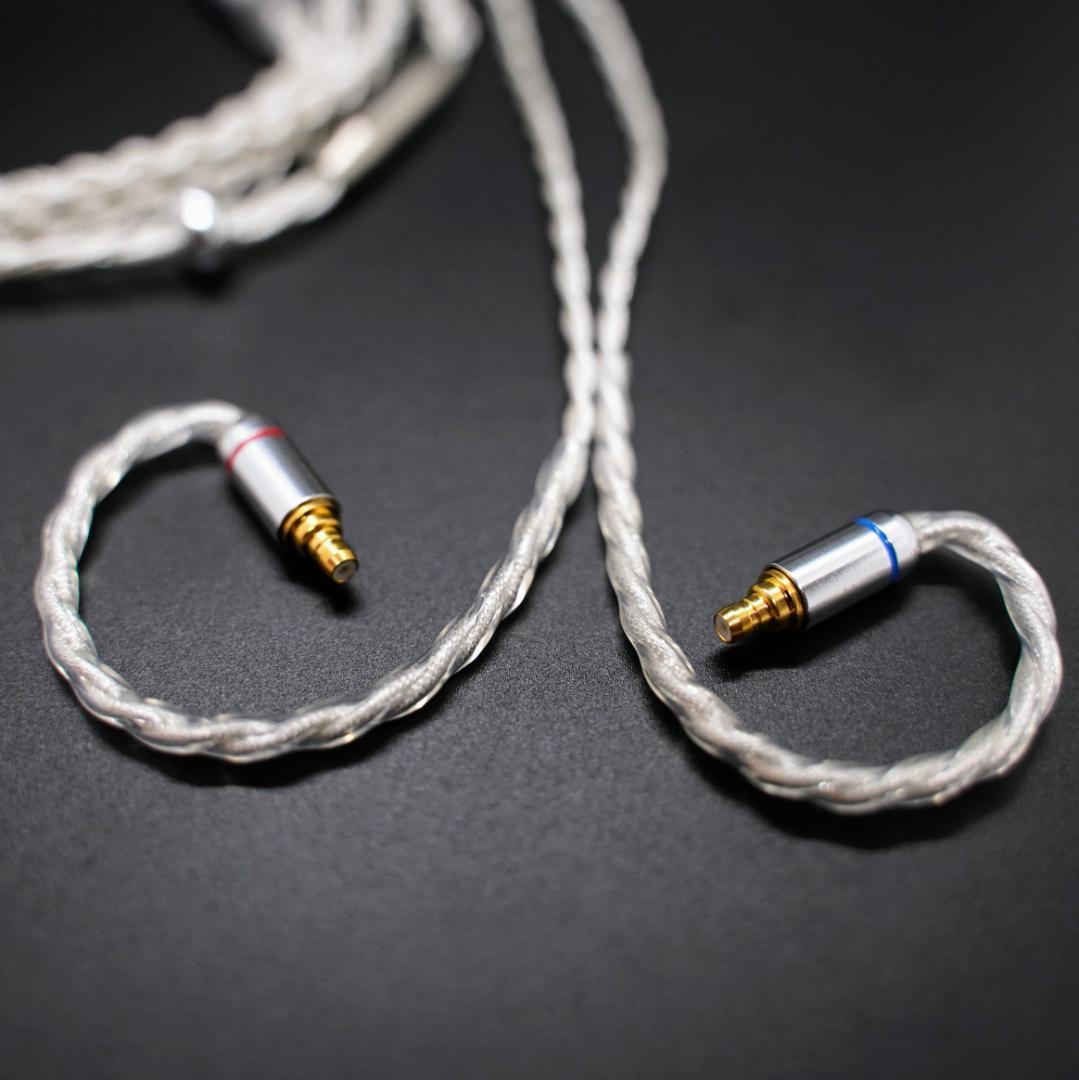 【1点のみ】7N粒子単結晶銅銀メッキ リッツ構造ケーブル IE500 3.5mm