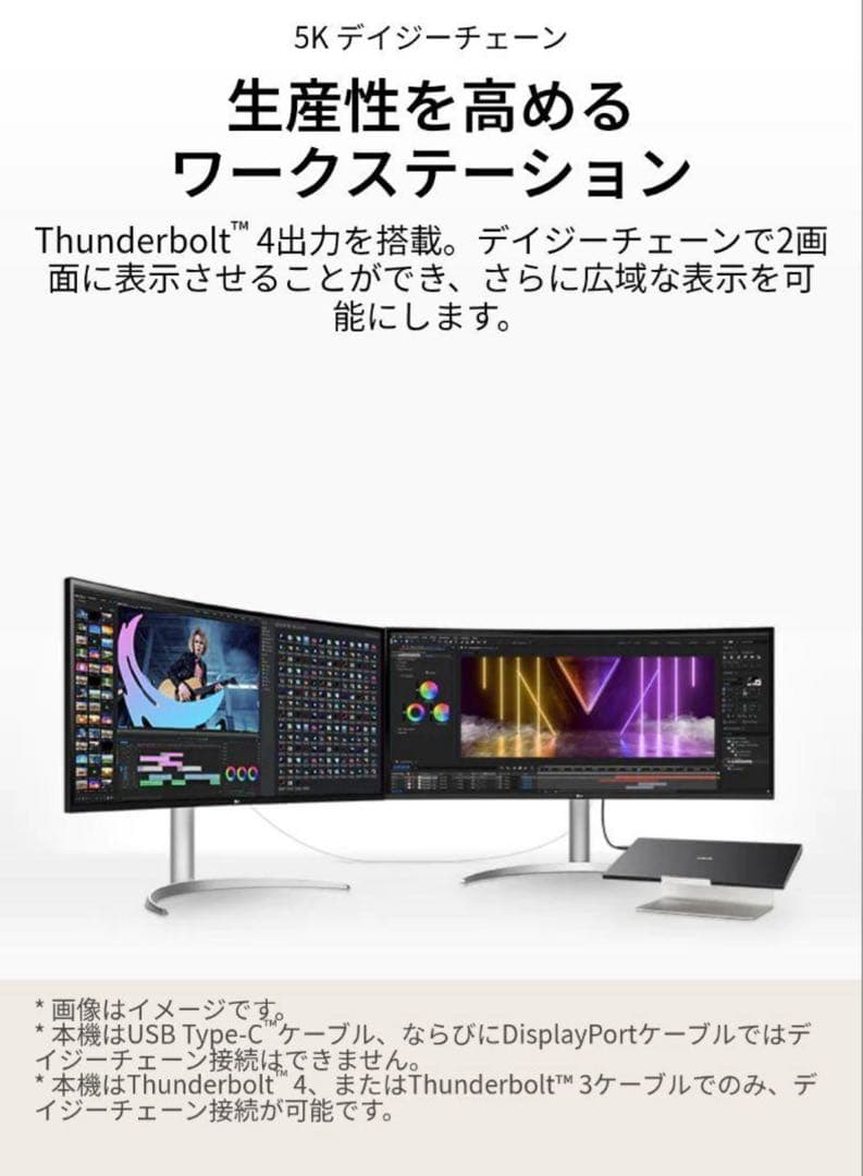 [新品未開封】 LG 39.7型 5K2Kモニター IPS 40WP95C-W