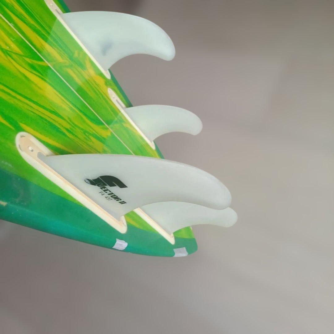 H\"rash ショートボード 緑/黄　175cm