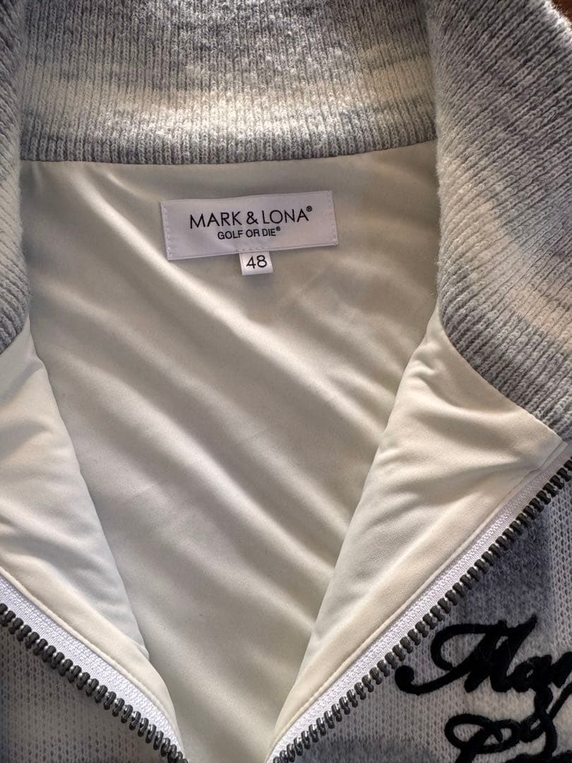 マークアンドロナ MARK&LONA ハーフジップ防風裏地ニットキムタク着用