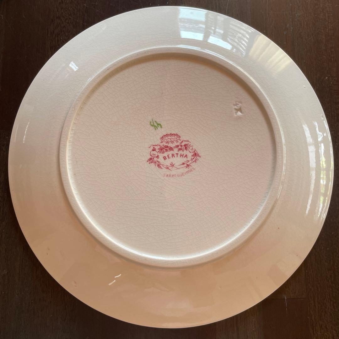 サルグミンヌ 花柄平皿 2枚セット BERTHA 約22.5cm